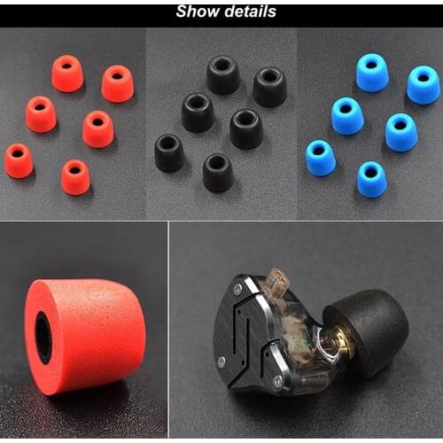 6 Pcs T100 T400 T500 Memory Foam Tips Bud Headphone Ear Pads Sponge Cups Earplug Earbuds For In-Ear Earphone Headset