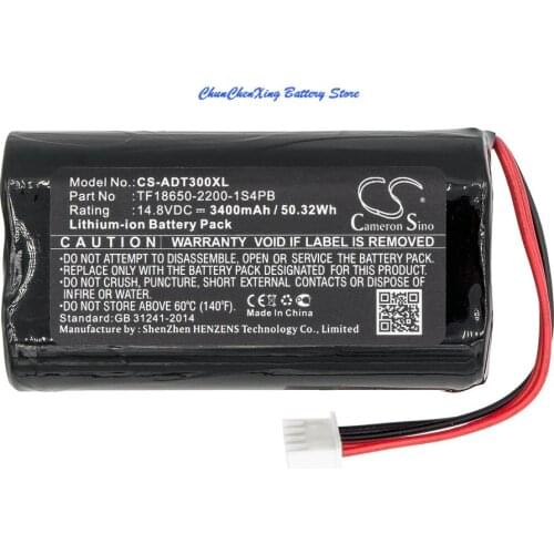 Cameron Sino 2600mAh Battery TF18650-2200-1S4PB for Audio Pro Addon T10, Addon T3, Addon T9, T10, T3, T9