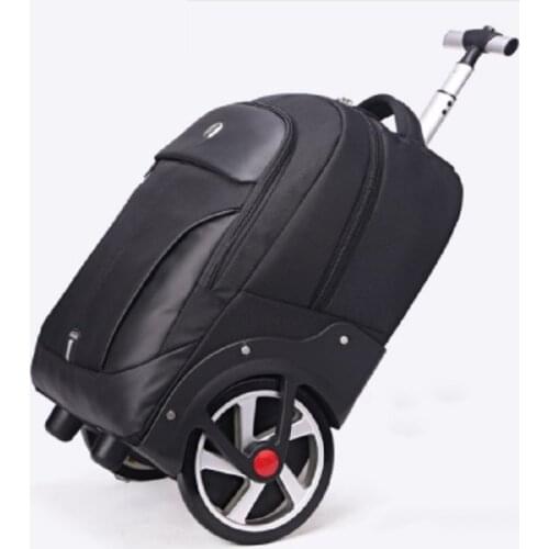 New design trolley rolling luggage big wheel travel shoulder bag men/women large-capacity suitcase carry on travel bag