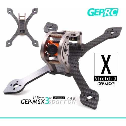 GEPRC Sparrow GEP-MX3 GEP-MSX3 139mm 145mm Carbon Fiber 3mm Arm FPV Racing Frame Kit for RC Drones Quadcopter Helicopter Toys