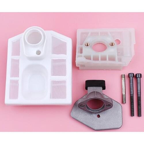 Carburetor Air Filter Adaptor Base Housing Bolt Kit For Chinese 5200 5800 52cc 58cc Chainsaw Replace Spare Part