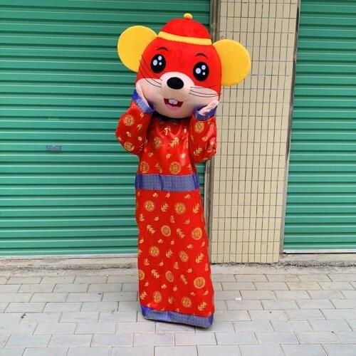 Mouse Mascot Costume 2020 Year Of The Fat Rat Mascot Chinese New Year Party Decoration Gift