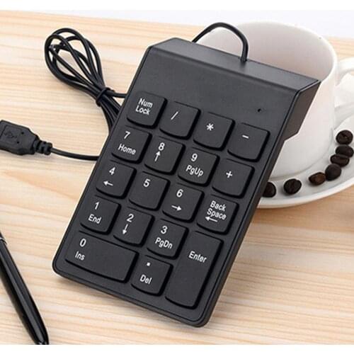 Mechanical Keyboard 18 Keys Mini USB Wired Numeric Keypad Keyboard Numpad for PC Laptop Computer
