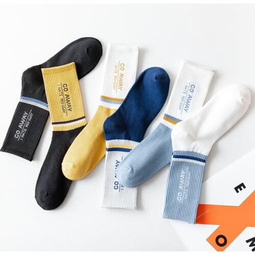 New Fashion Mens Socks Womens Socks Funny Long Socks Soft Casual All-Match Breathable Pure Cotton Sport Street Style Keep Warm