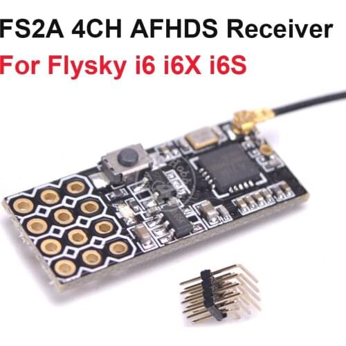 New Arrival FS2A 4CH AFHDS 2A Mini Compatible Receiver PWM Output for Flysky i6 i6X i6S / FS-i6 FS-i6X FS-i6S Transmitter