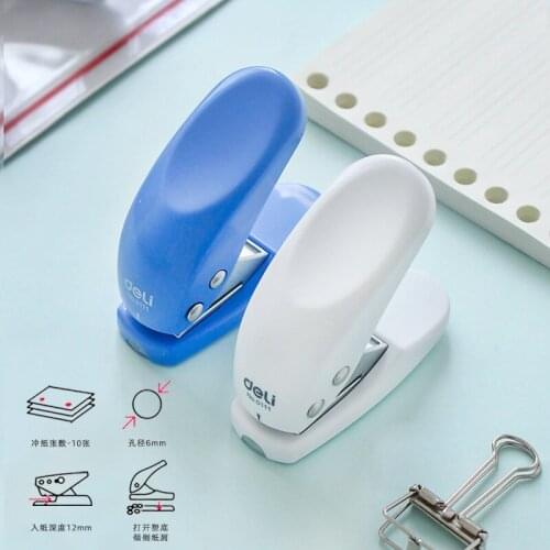 Portable Mini Hole Punch for Binder Paper Planner Ring DIY Paper Cutter Craft Machine Office School Stationery