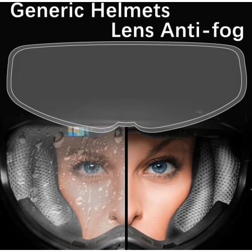 Clear Rainproof And Anti-fog Film For Motorcycle Helmet Universal Helmet Patch Film Motorcycle Helmet Lens Fog Resistant Films