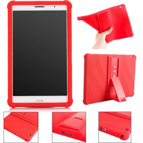 Silicone Shockproof Kickstand Case for Huawei MediaPad T3 8.0 KOB-L09/W09 Honor Play Pad 2 8 inch Tablet Funda Case cover