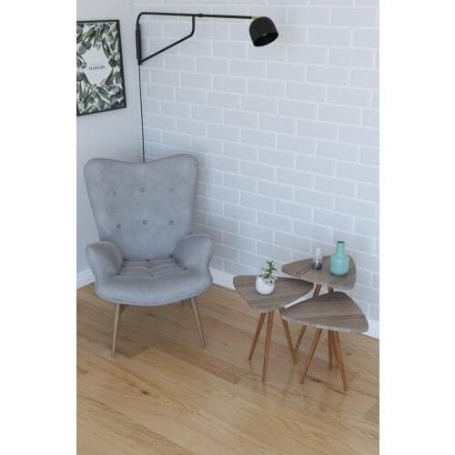 Modern 3'lü Triangle Zigon Coffee table and Serving Stand-Cordoba coffe table table bassee