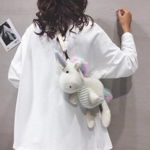 Disney little pony New Kindergarten Baby Crossbody Bag Cute embroidered Cartoon Unicorn Women Bag Mini shoulder Bag