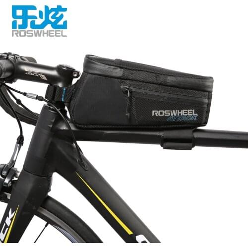 ROSWHEEL Waterproof Bike Bicycle Bags Front Beam Frame Tube Bag MTB Road Foldig Bike Phone Bag Cycling Accessories ATTACK SERIES