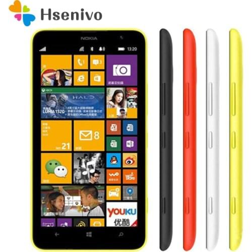 Nokia Lumia 1320 Original Unlocked cell phones Dual Core 6.0 inch Touch Screen 5MP Camera 3400mAh 8GB ROM 1GB RAM Free shipping