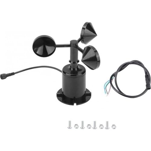 0-70M/S Wind Speed Sensor Environment Signal Output Pulse Type Three Cups Wind Speed Sensor Anemometer DC5-30V Retail