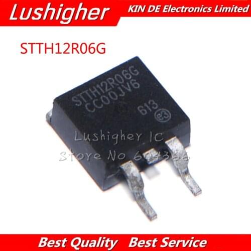 10pcs STTH12R06G TO263 STTH12R06 TO-263 STTH12R06G-TR 12A 600V