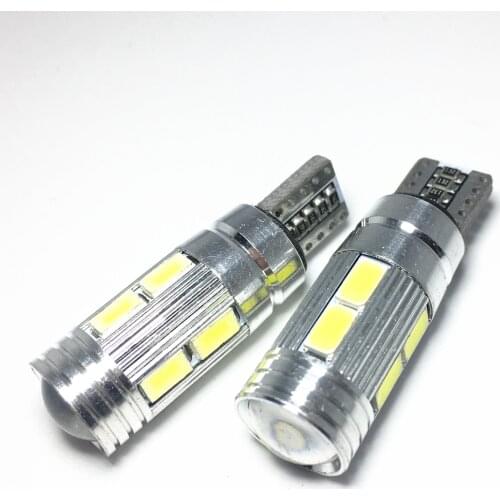 2PCS Car Auto LED T10 Canbus 194 W5W 10 SMD 5630 LED Light Parking T10 LED Car Side Light Bulb No Error LED Light 12V