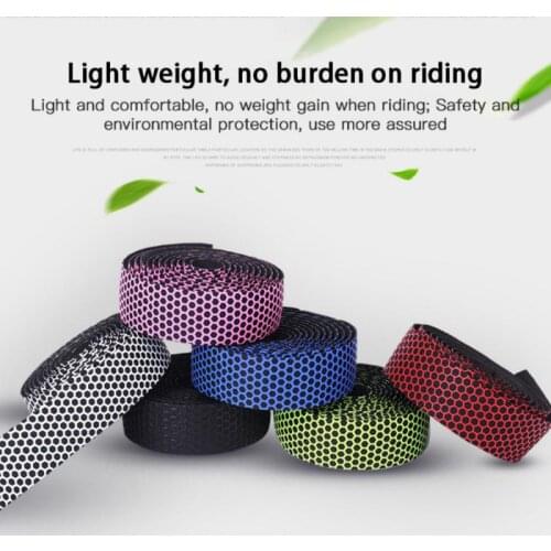 2pcs Bike Cycling Handle Non-slip Belt Rubber Bicycle Handlebar High Density Tape Steering Wheel Cover Road Bicycle Accessories