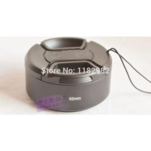 2in1 1set 52 mm Metal Standard Lens Hood + 58 mm Lens Cap HR - 2 for nikon 50 header 35 mm 1.8 D, 1.4 D / 2 D 1.8 G fixed focus