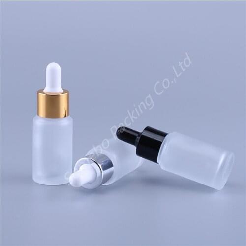 200pcs 20ml Empty Lip Gloss Tubes Frosted Dropper Glass Aromatherapy Liquid for Essential Massage Oil Pipette Refillable Bottles