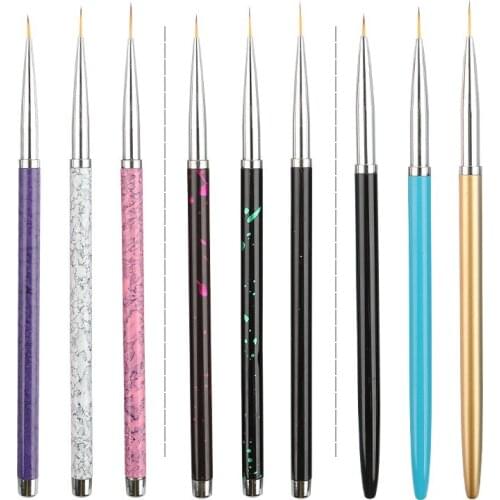 3pcs Nail Art Liner Painting Pen Draw flowers Depict Suit Thin Lines Nail Painting Decoration Tools