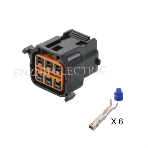 10set DJ7068K-2.2-21 car male female Connector cable Terminal jacket auto socket 6 pin Connector automotive plug HP066-06021