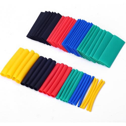 530pcs Heat Shrink Tubing Insulation Shrinkable Tube Assortment Electronic Polyolefin Ratio 2:1 Wrap Wire Cable Sleeve Tubes Kit