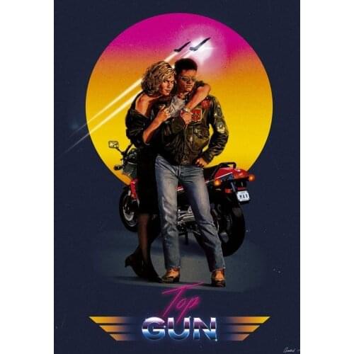 More Style TOP GUN Movie Art Print Silk Poster for Your Home Wall Decor 24x36inch