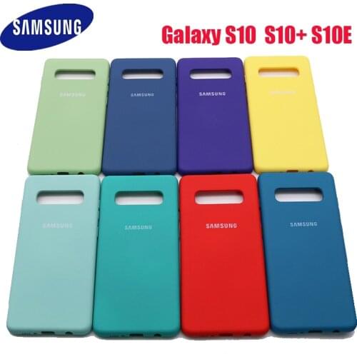 S10 Case For Samsung S10 Plus Silky Silicone Cover High Quality Soft-Touch Back Protective Samsung Galaxy S10 S10+ S10E