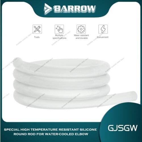Barrow Acrylic PETG Tube Hot Bending Silicone rod Round Bar Stick 8-10-12mm high temperature resistant and anti break silicone