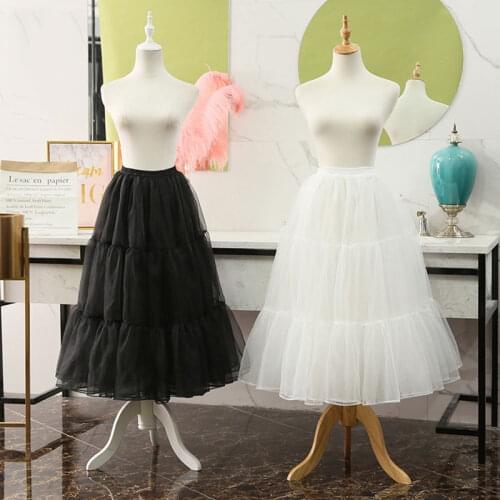 Long Hoopless Lolita Petticoat Mesh Casual Cosplay Underskirt