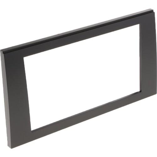 Double Din Installation Dashboard Frame Radio Stereo Facia Panel DVD Player For Audi