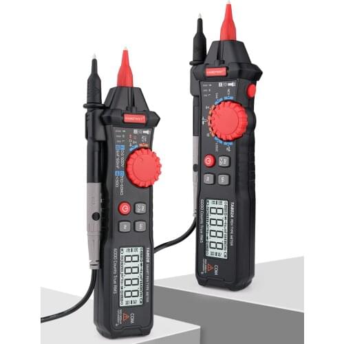 HABOTEST Smart Pen Type Digital Multimeter AC/DC Voltage Current 6000 Counts True RMS Ohm Capacitance Logic Level Hz Meter Tools