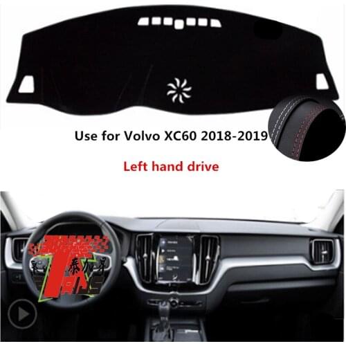 TAIJS Factory Classic Anti cracking Leather Car Dashboard Cover For Volvo XC60 2018-2019 Left hand drive