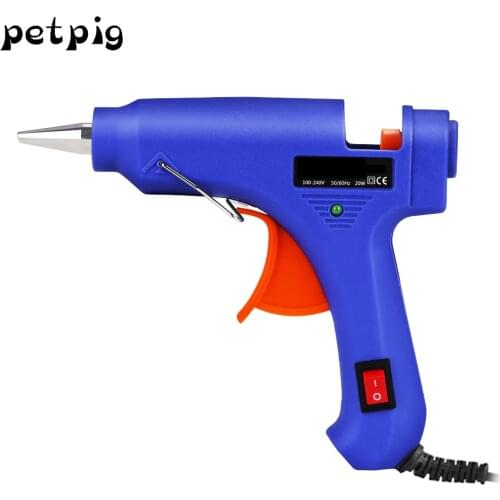 Petpig High Temp 20W Glue Gun 110-220V Hot Melt Glue Removable DIY Tool Power Tool Small Craft