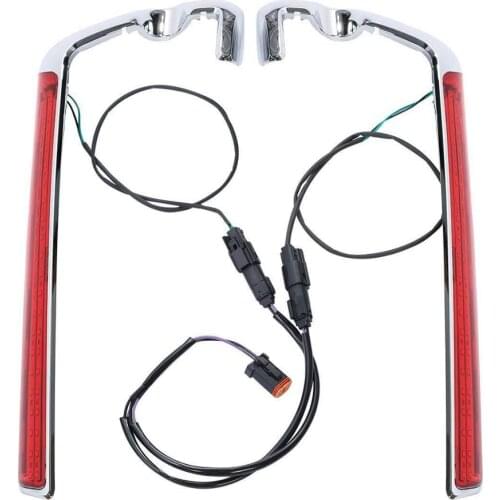 Motorcycle Saddlebag Housing Tail Light Lamp LED Red Lens For Harley Electra Glide/FLHX/FLHXS/Touring 2014 2015 2016 2017 2018