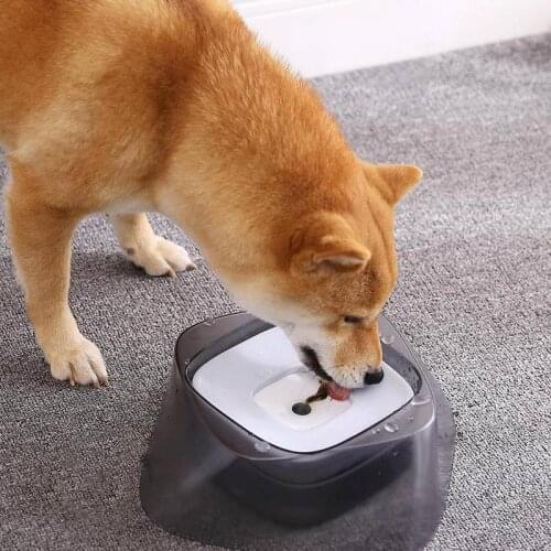 Dog Fountain Floating Bowl No Wet Mouth No Splashing Dirt proof Pet Feeding Supplies Cute Durable and Splittable Dog Water Bowl