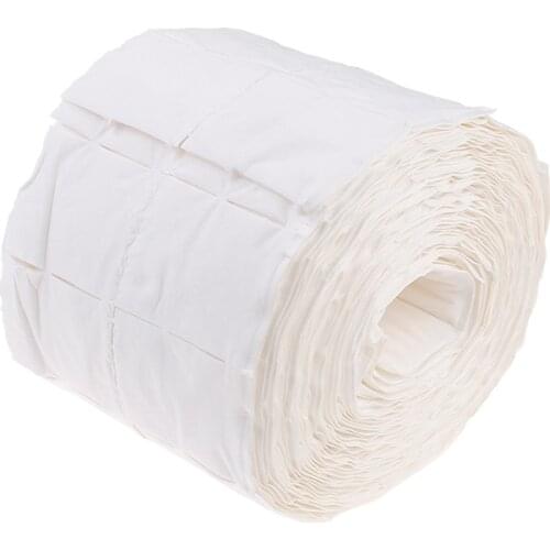 500pcs/roll Nail Cotton Wipes UV Gel Nail Tips Polish Remover Cleaner Lint Paper Pad Soak Nail Art Cleaning Manicure Tool