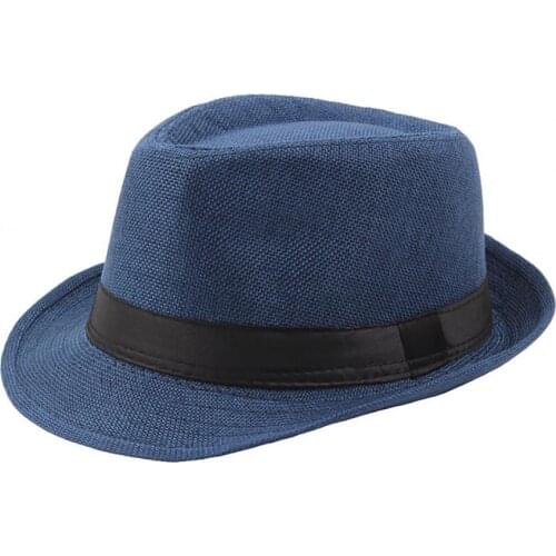Unisex Jazz Hat Elegant Braided Wide Brim Cap UV Protection Panama Hat Fashion Fedora Apparel Accessories Summer 2021