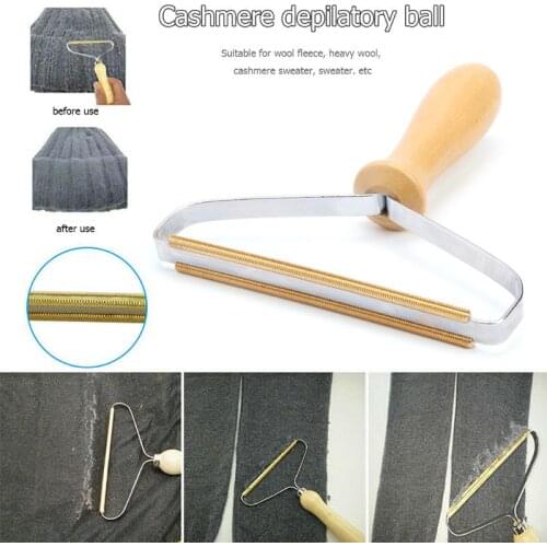 Manual Sweater Cleaner Wooden Garment Care Anti Pilling Easy to Use Lint Remover Fabric Comb Cleaning Fuzzy Trimmer