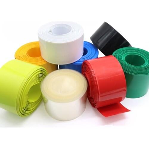 PVC Heat Shrink Tubing Width 85mm Diameter 55mm (for 18650 Batteries Wrap) -3/5/10 Meters