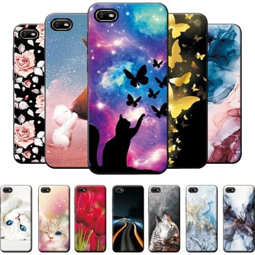 For OPPO A1K Case Realme C2 Silicone Cover Case For OPPO A1K Flowers Phone Case Realme C2 Soft TPU Protective Back Cover Bumper