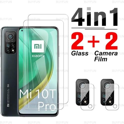 4in1 Tempered Glass For Xiaomi Mi 10T Pro Scratch resistant Screen Protector for xiaomi xiomi mi 10t 10 lite 5G camera ​film