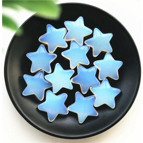 1pc 30mm Natural Opal Crystal Gemstone Star Meditation Healing Chakra Polished Gifts Natural Stones and Minerals
