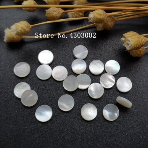 200pcs/lot 5mm Natural Round Slice Mother of Pearl shell for DIY Jewelry Round Disks MOP Pearl shell For Earrings & Bracelet