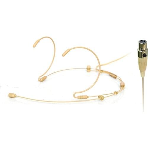 3 Pin Mini XLR Plug Omni Directional Electret Condenser Capsule Flexible and collapsible Headset Microphone LOMEHO HM-52S2-L5