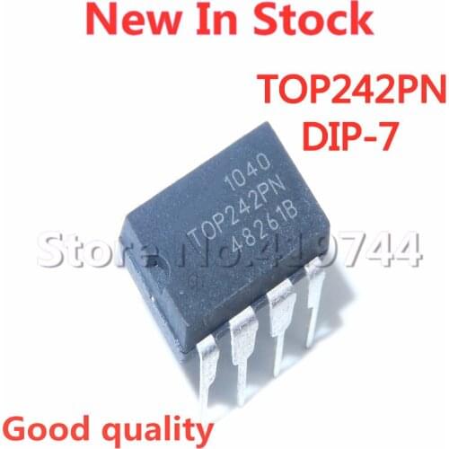 5PCS/LOT 100% Quality TOP242PN TOP242P TOP242 DIP-7 switching power management chip In Stock New Original