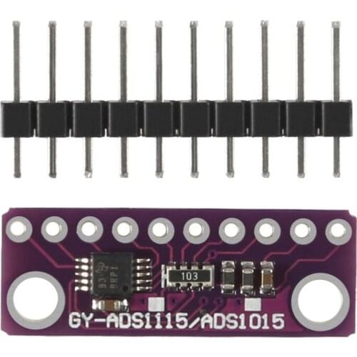 ADS1015 12 bit Precision Analog To Digital Converter ADC Development Board Microcontroller Programmer Module 2v 5v I2C Interface