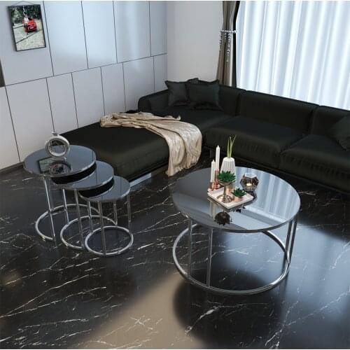 Smoked Mirrored Silver Metal Zigon And Medium Tripod "silver Suit coffee table coffee tables table basse furniture living room table