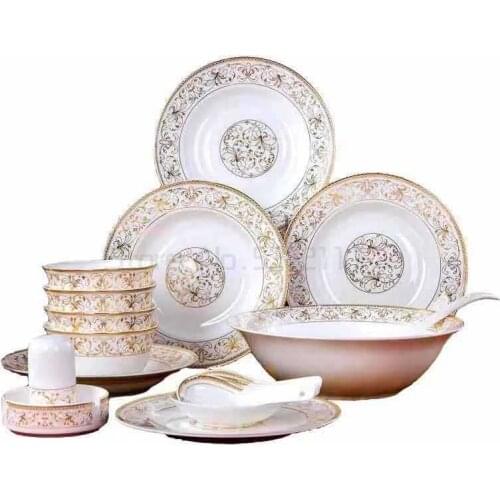 Ceramic tableware Dish Rice Bowl Salad Noodles Bowl Plate Dinnerware Sets Kitchen Soup Pot AshtrayTableware