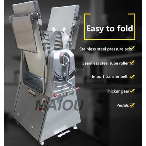 Stainless Steel Puff Pastry Machine Restaurant Vertical Pizza Pie Dough Sheet Bread Roller Shortening Making Machine