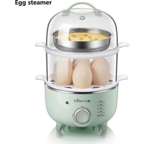 Bear Eegg Cooker Egg Steamer Household Multi-Function Automatic Power-Off Double-layerTiming Small Egg Custard Machine